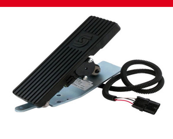 Elektronisches Fußpedal von Danfoss PLUS+1, schwarz, roter Balken oben