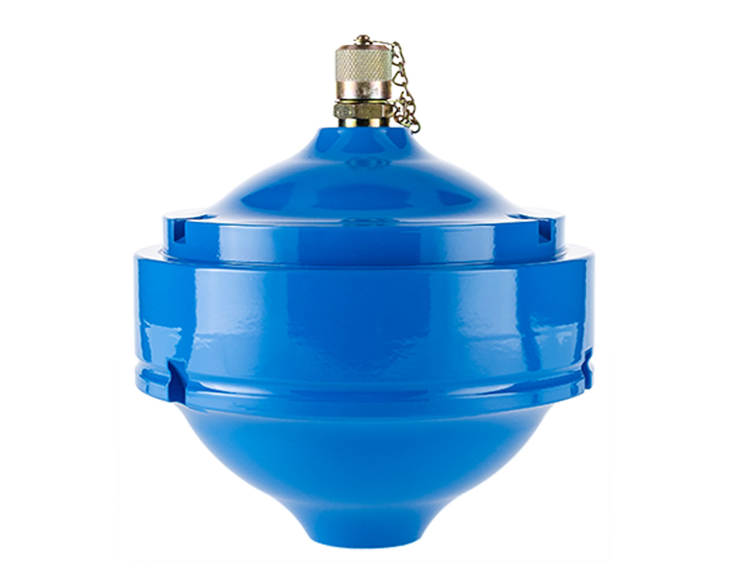 Geschraubte Membranspeicher AS von Hydro-Leduc, blau, kugelförmig