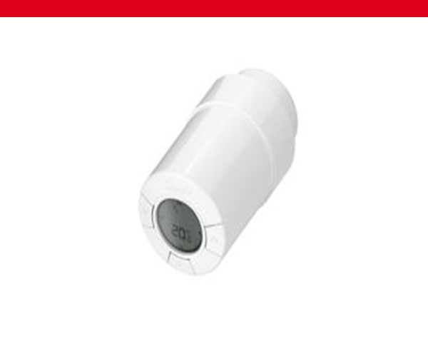 Heizkörperthermostat von Danfoss Wärmetechnik, weiß, roter Balken oben