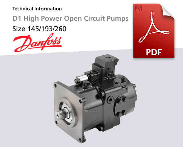 D1 High-Power Open Circuit-Pump von Danfoss, Pdf-Datei zum Download