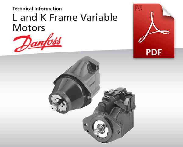 Axialkolbenmotoren Baureihe L,K von Danfoss Power Solutions, Katalog-Deckblatt