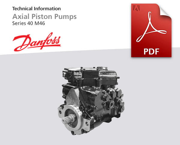 Axialkolbenpumpe Baureihe 40-M46 von Danfoss, PDF-Datei zum Download