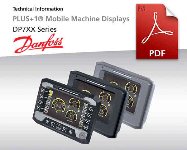 Elektronik - Displays DP7xx-Series von Danfoss PLUS+1, Katalog-Deckblatt