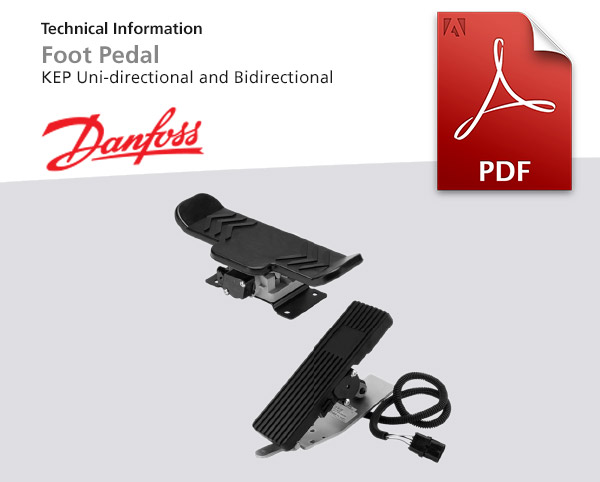 Elektronisches-Fusspedal von Danfoss, PDF-Datei zum Download