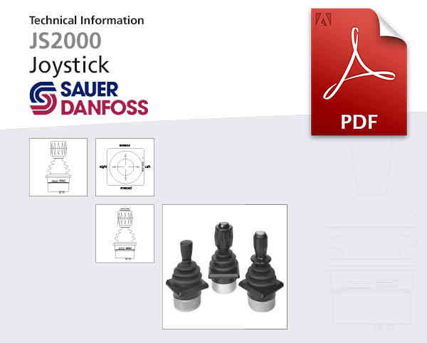 Elektronik - Joysticks JS2000 von Danfoss PLUS+1, Katalog-Deckblatt
