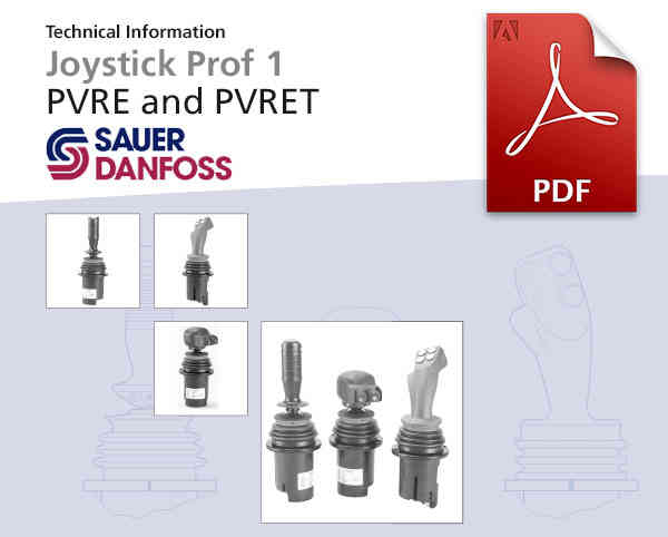 Elektronik - Joysticks PROF1, PVRE, PVRET von Danfoss PLUS+1, Katalog-Deckblatt