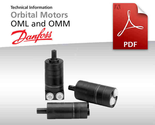 Orbitalmotoren Baureihe OML,OMM von Danfoss Power Solutions, Katalog-Deckblatt