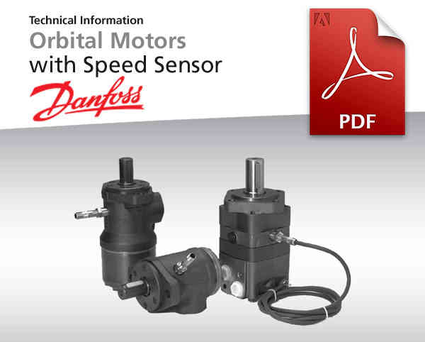 Orbitalmotoren mit Speed-Sensor von Danfoss Power Solutions, Katalog-Deckblatt