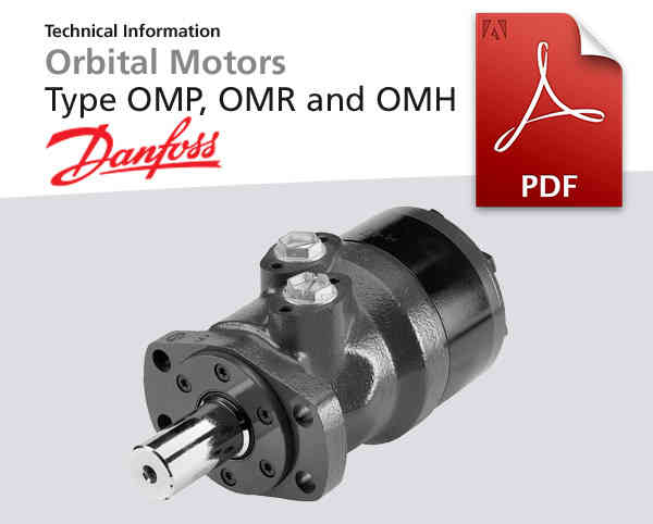 Orbitalmotoren Baureihe OMP, OMR, OMH von Danfoss Power Solutions, Katalog-Deckblatt
