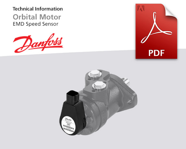 Orbitalmotoren von Danfoss, Baureihe EMP mit Speed Sensor, Katalog zum Download