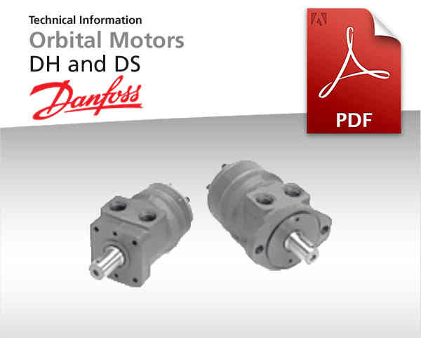 Orbitalmotoren Baureihe DH, DS von Danfoss Power Solutions, Katalog-Deckblatt