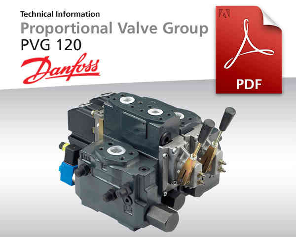 Proportionalventile PVG 120 von Danfoss Power Solutions, Katalog-Deckblatt