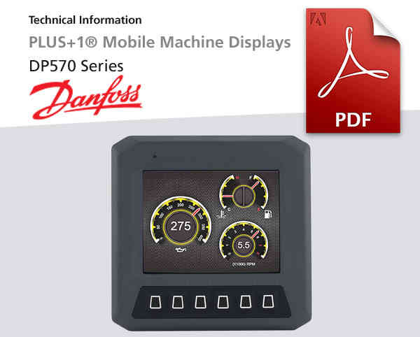 Elektronik-Displays DP570 Plus 1 R, Danfoss, Pdf-Datei zum Download
