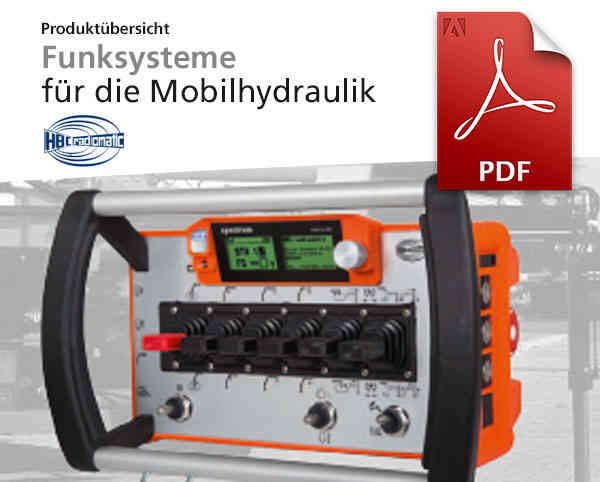 HBC radiomatic Gesamtkatalog Funksysteme für die Mobilhydraulik, Katalog-Deckblatt