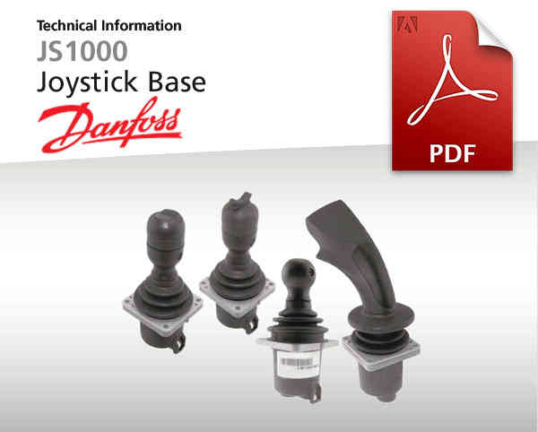 Joystick-Base von Danfoss, JS1000, Pdf-Dokument zum Download