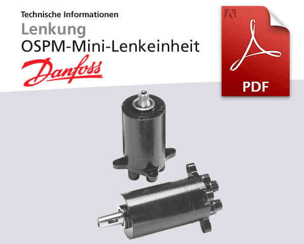 Lenkung OSPM von Danfoss, Mini-Lenkeinheit, Pdf-Dokument zum Download