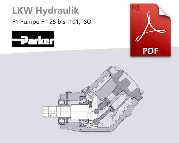 Lkw-Hydraulik F1 Pumpe Parker, Katalog-Deckblatt