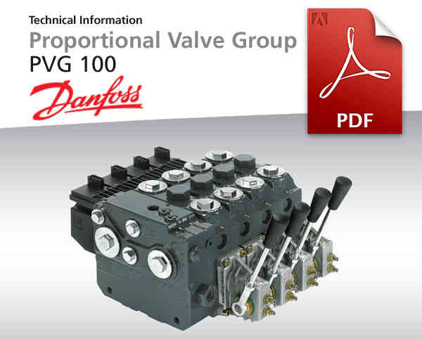 Proportional-Valve-Group von Danfoss, PVG 100, Pdf-Dokument zum Download