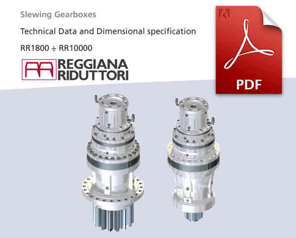 Schwenkwerksgetriebe von Reggiana Riduttori, Pdf-Dokument zum Download