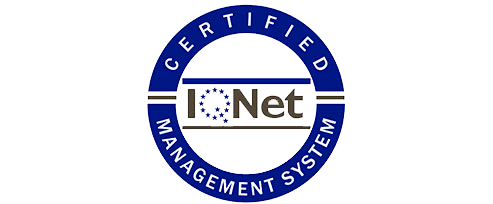 INet Zertifizierung Logo, blau grau