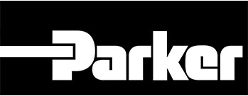 Parker Logo, schwarz weiß, Hersteller von Antriebs- und Steuerungstechnologie