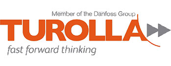 Logo von Turolla, orange grau